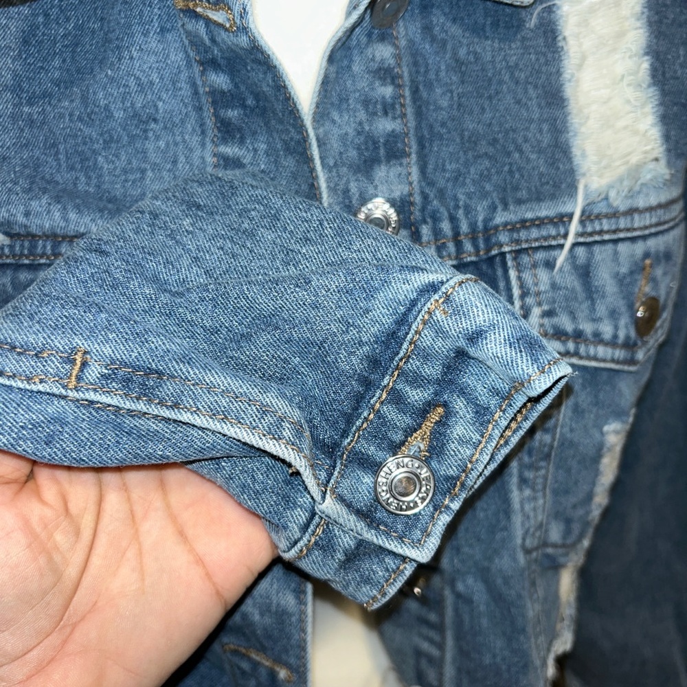 Denim crop Jacket - Picture 4 of 4